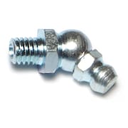 MIDWEST FASTENER 6mm-1.0 x 10mm x 20mm Zinc Plated Steel Coarse Thread 45 Degree Angle Grease Fittings 8PK 67162